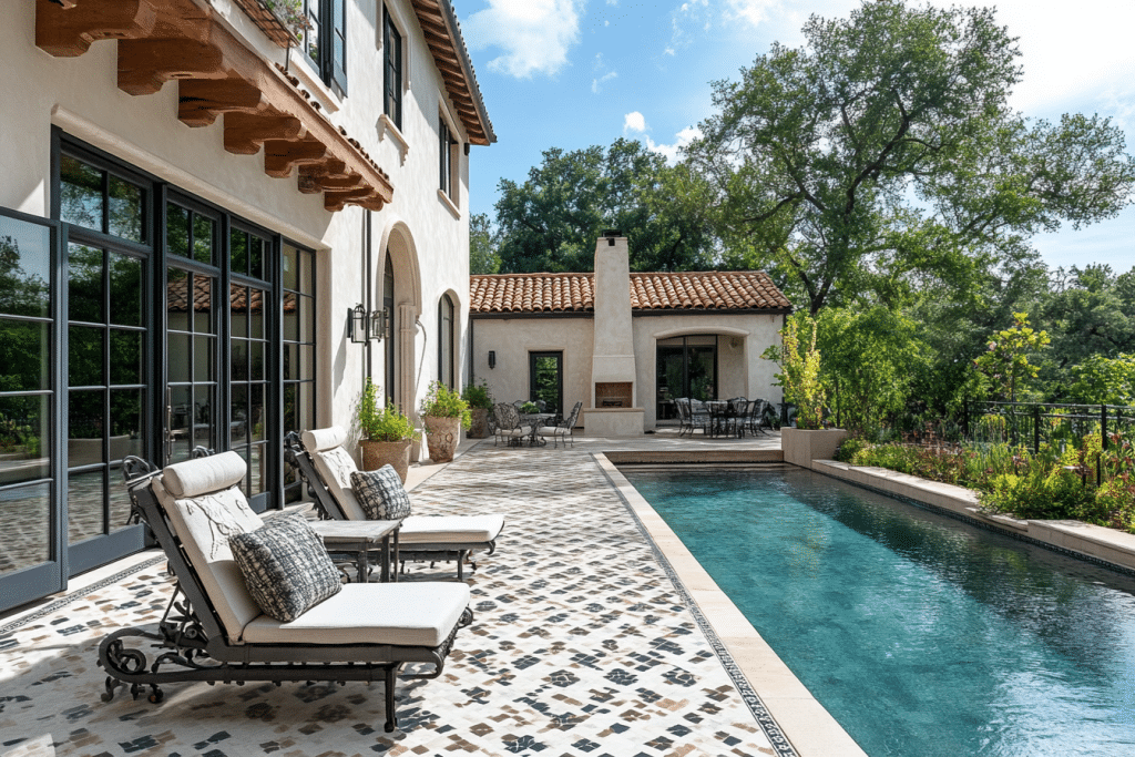 Aménager un espace extérieur avec des carreaux de ciment : idées pour le jardin et la piscine