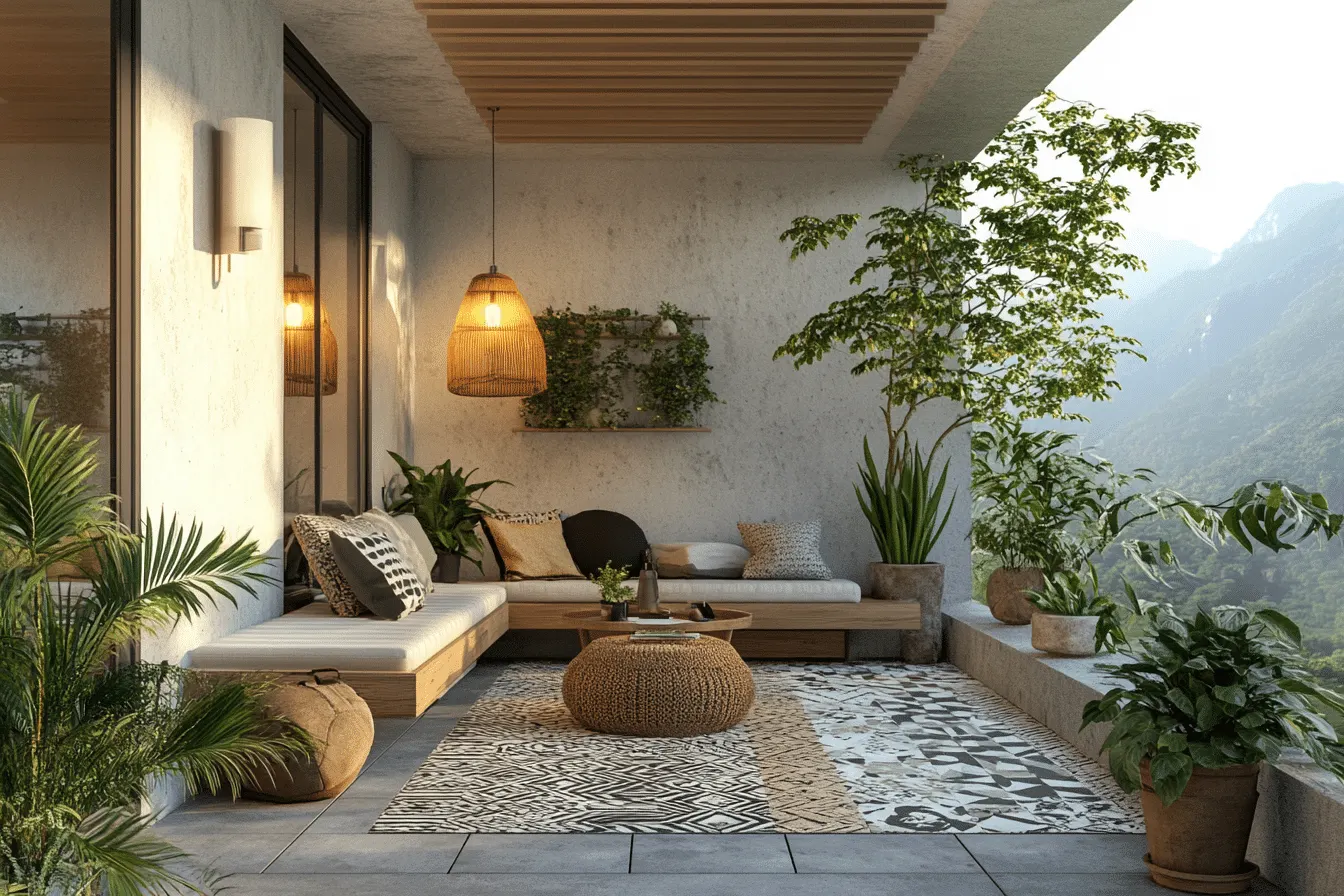 Les meilleures associations de mobilier avec des carreaux de ciment pour une terrasse harmonieuse